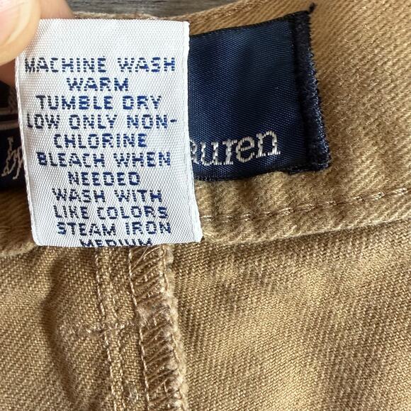 Vtg Polo Ralph Lauren Andrew Chino Pants Size 36x30 Pleated Preppy Old Money - Picture 13 of 16